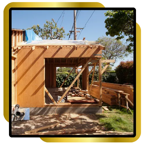 Residential and commercial construction work in progress