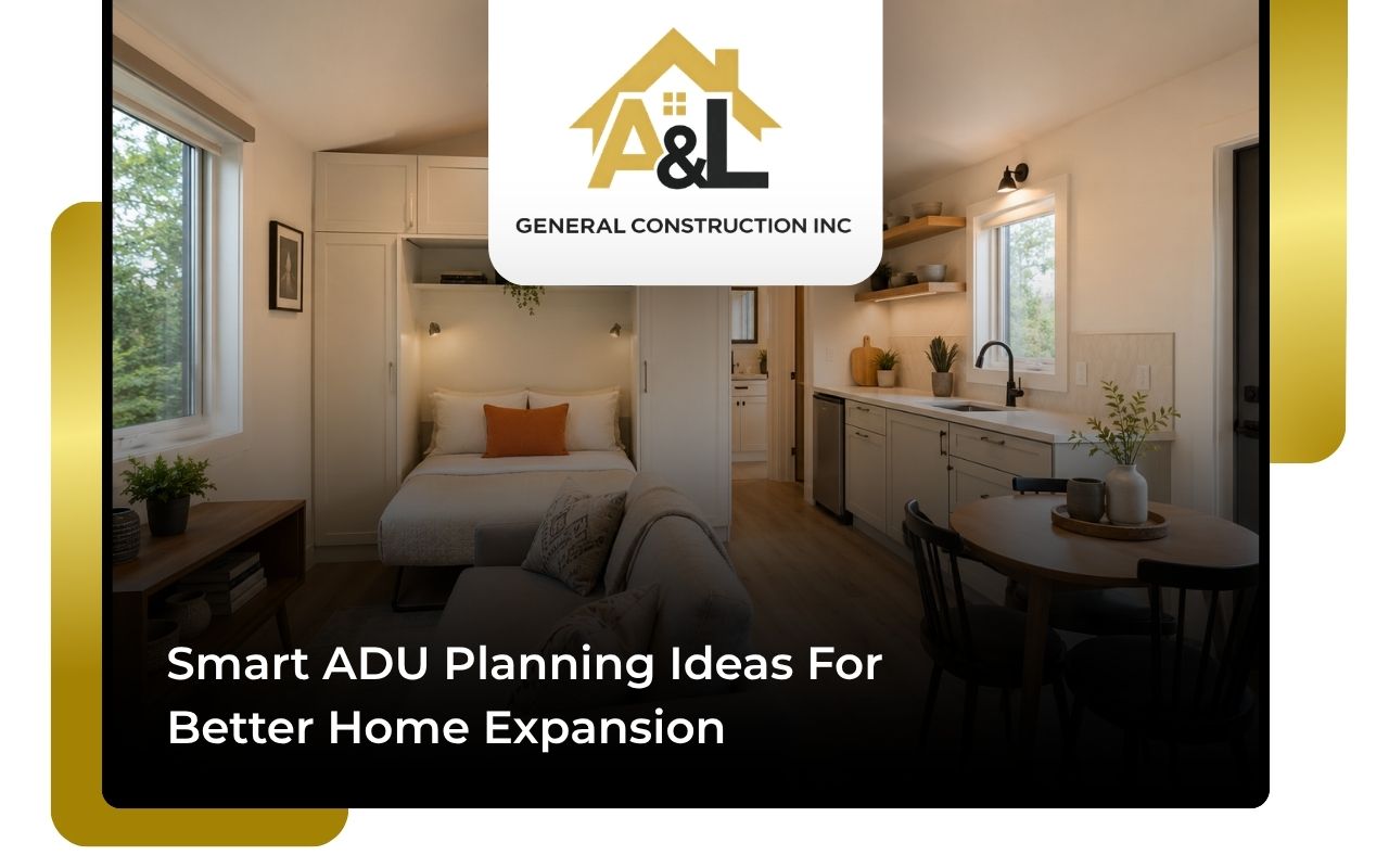 ADU planning ideas for a small open living layout