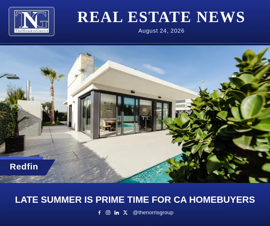 California real estate market update for August 2026