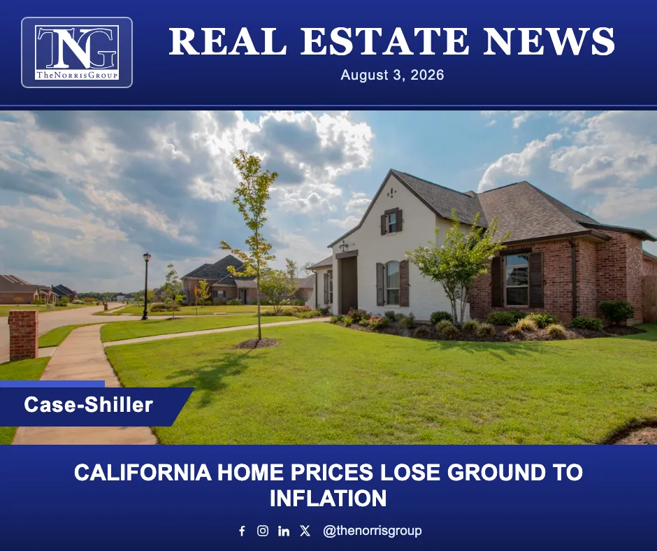 California Home Prices Lose Ground To Inflation