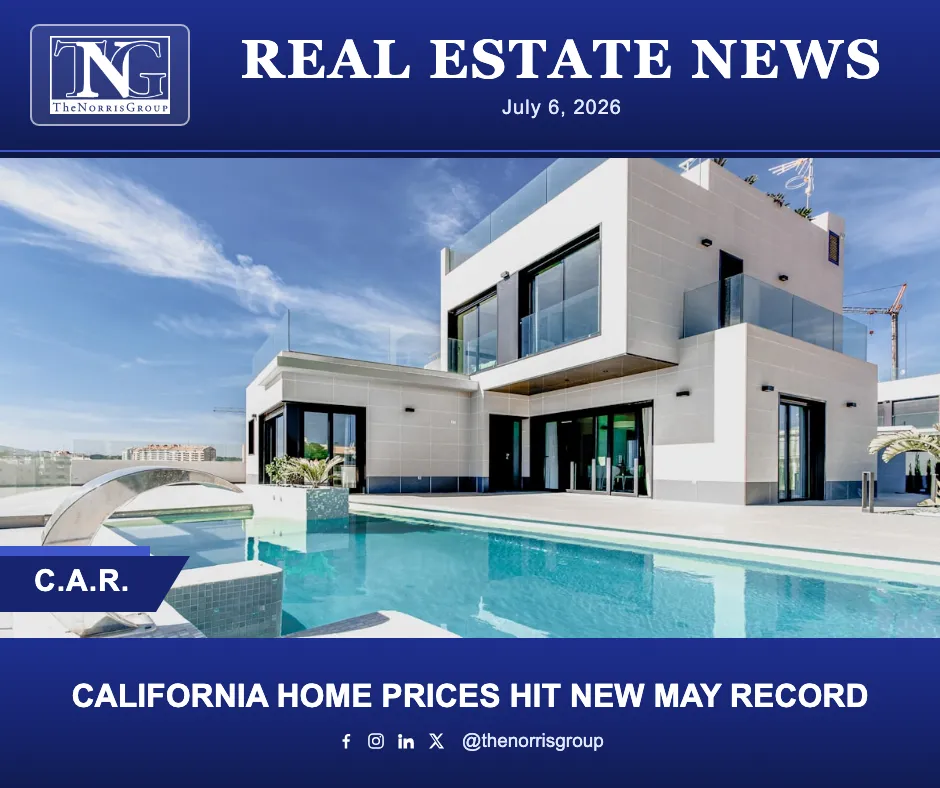 California real estate market update for July 2026
