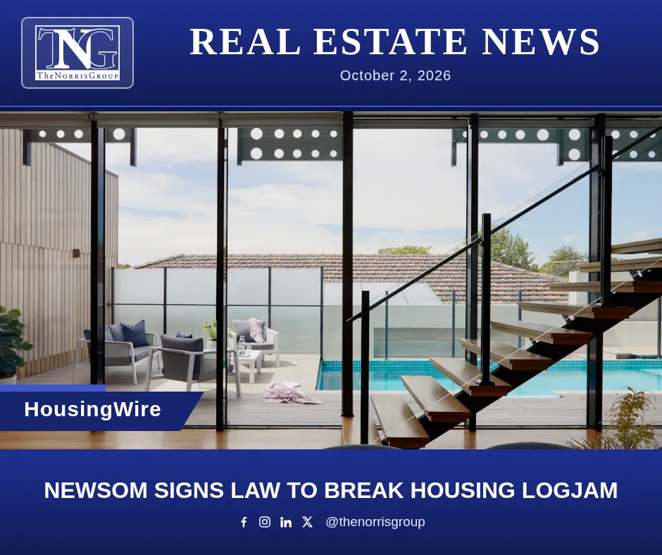 California real estate market update for October 2026
