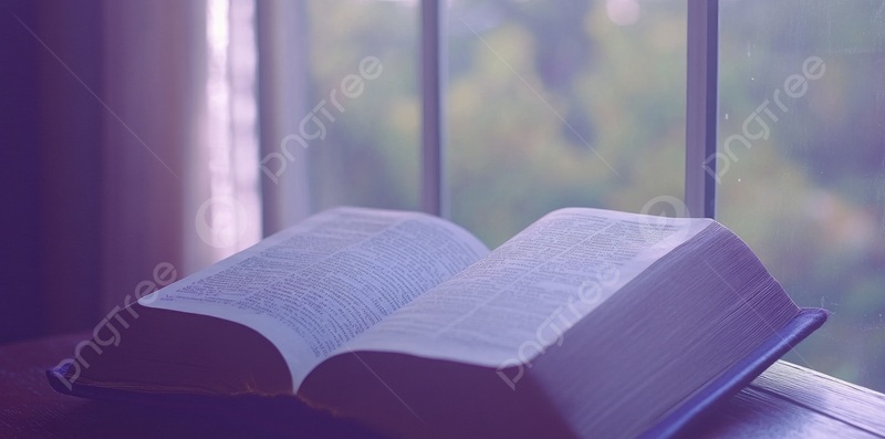 Open Bible resting near a window, softly lit, symbolizing open and accessible Scripture.