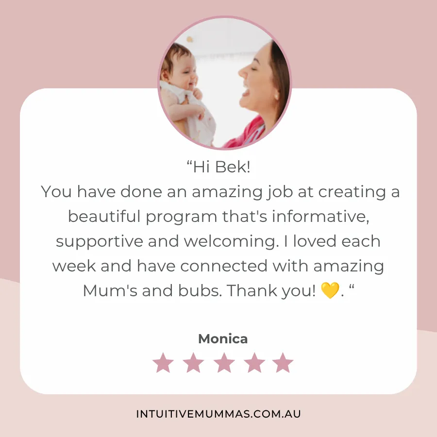 Cozy postnatal workshop meetup with babies resting alongside mothers
