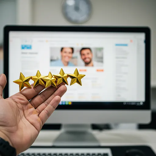 Automated Website Review Display
