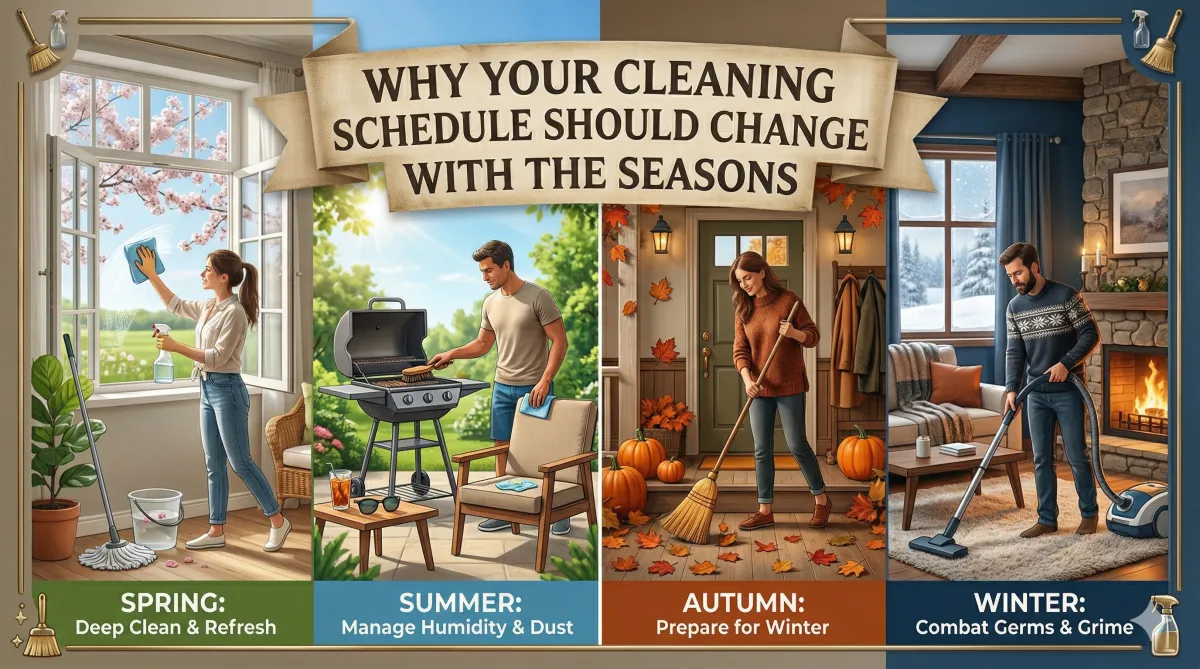 Why Your Cleaning Schedule Should Change with the Seasons
