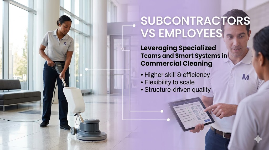Subcontractors vs Employees in Commercial Cleaning: Why Subcontracting Can Be a Smart Business Move