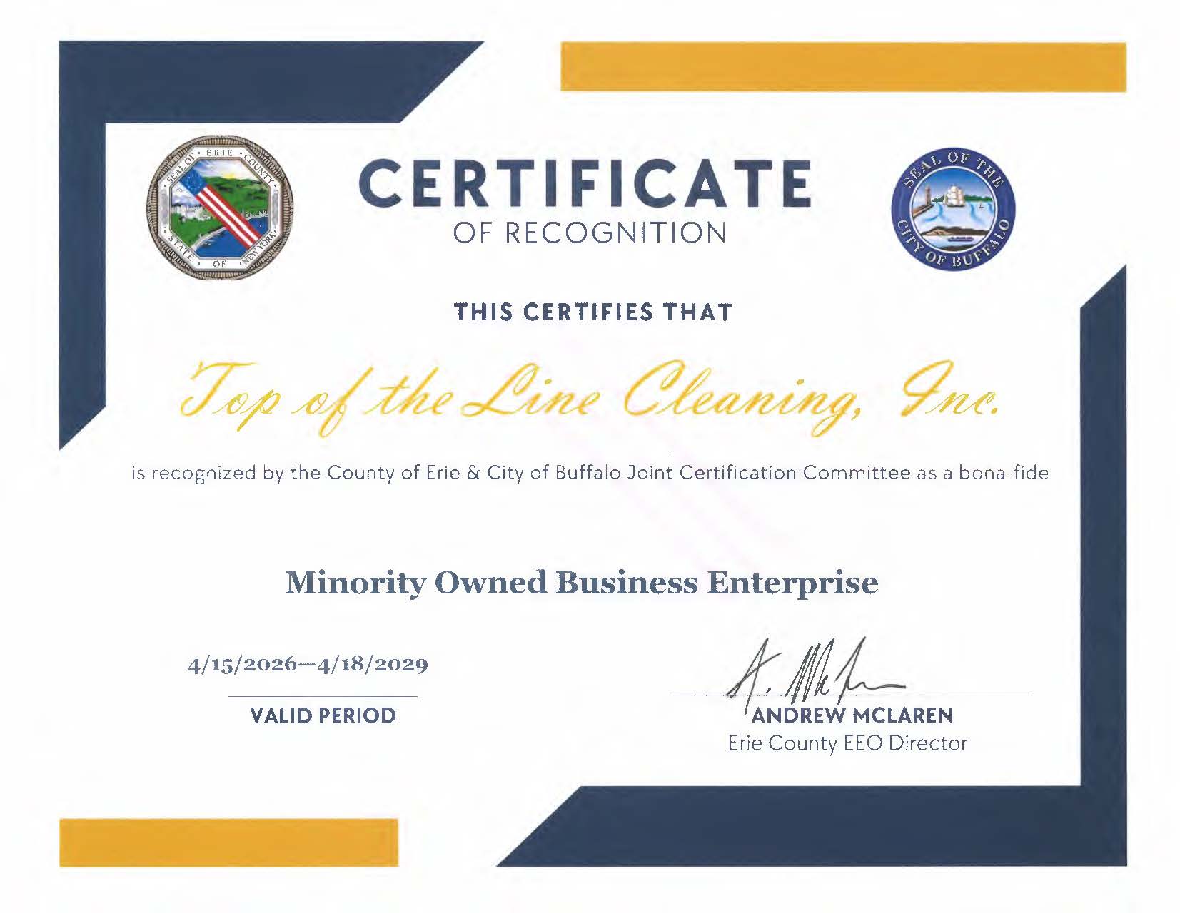 What MBE Certification Means—and Why It Matters When Choosing a Janitorial Partner