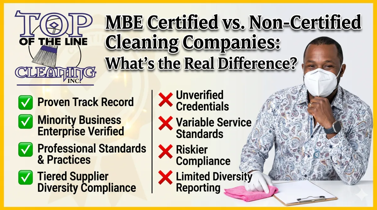 MBE Certified vs. Non-Certified Cleaning Companies: What’s the Real Difference?