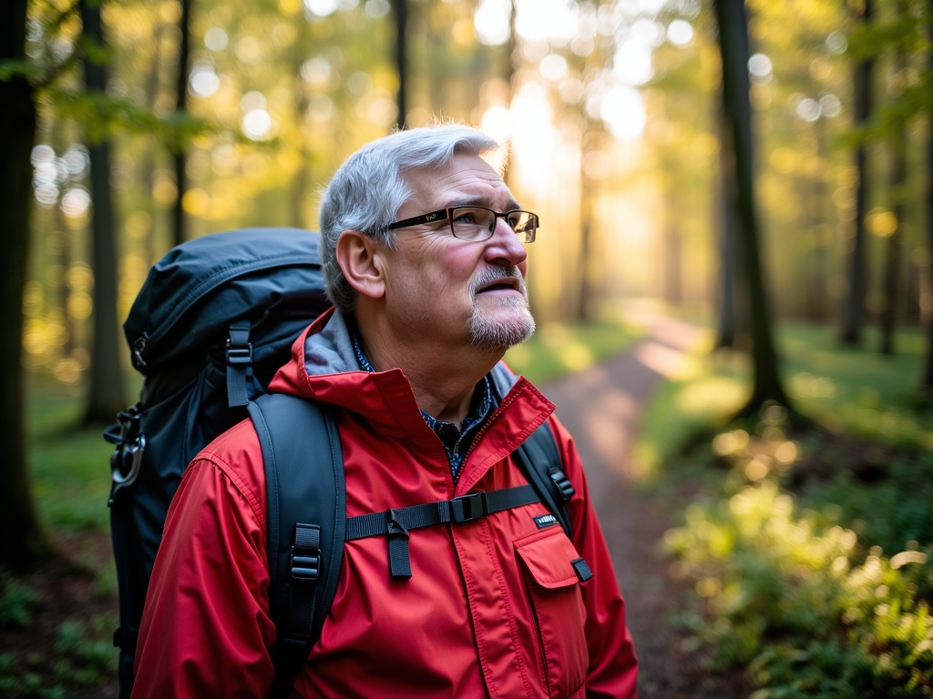 James A. Truett in forest