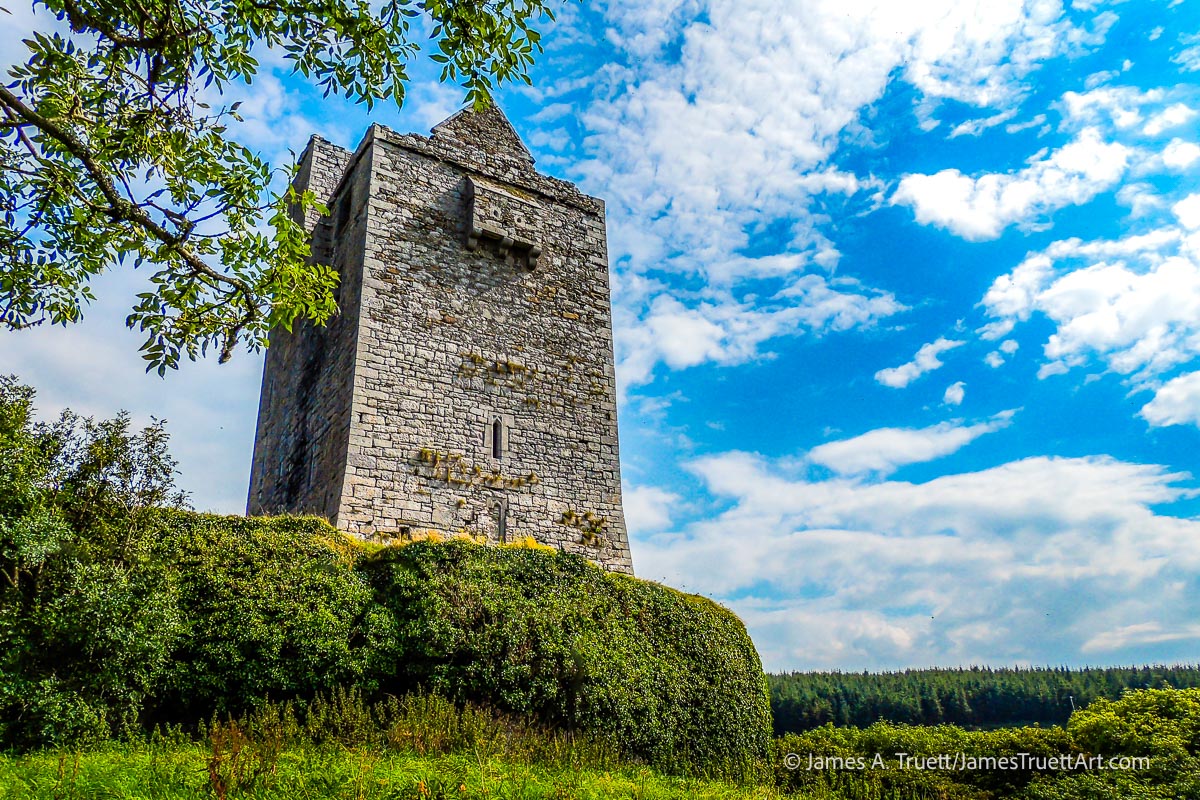 Ballinalacken Castle and the Long View Across Galway Bay