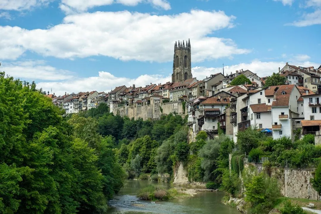 Vieille ville de Fribourg et la Sarine — présence locale
