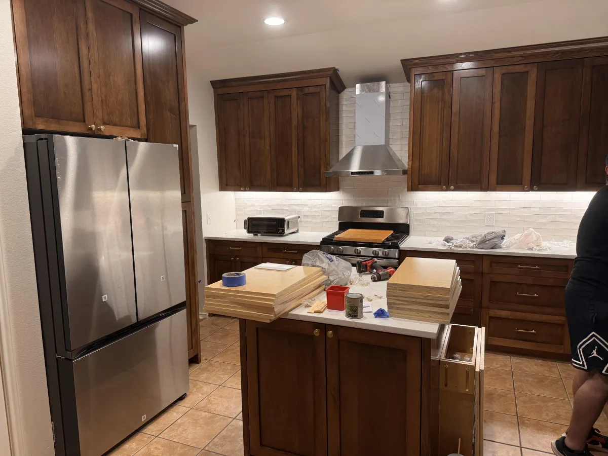 Modern melamine kitchen project Monterrey