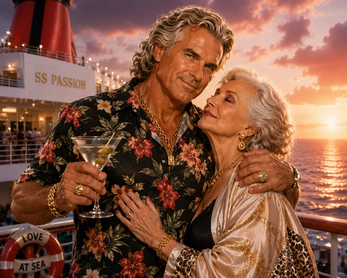 Couple on a cruise
