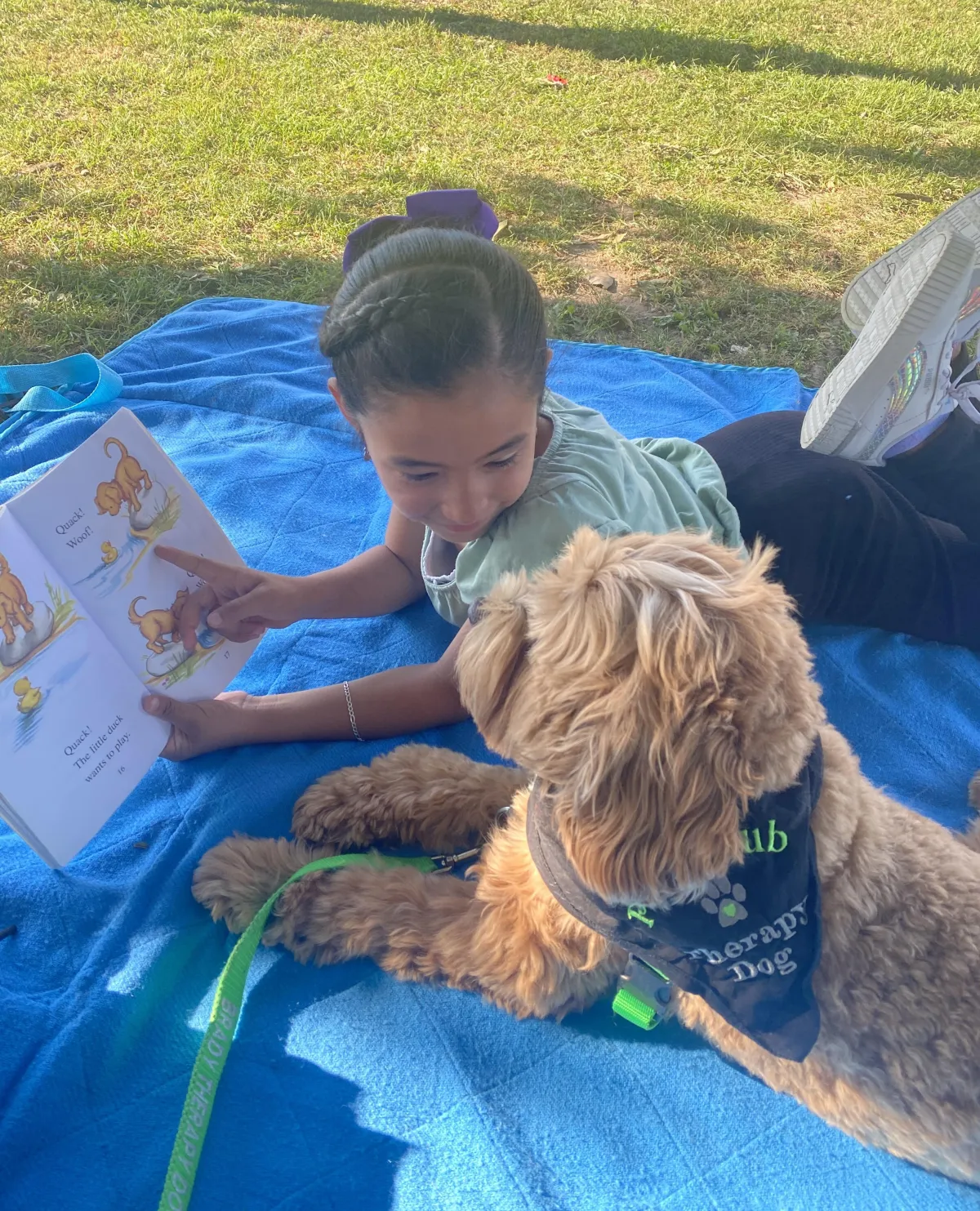 Pup Club - Kid Reading with Dog