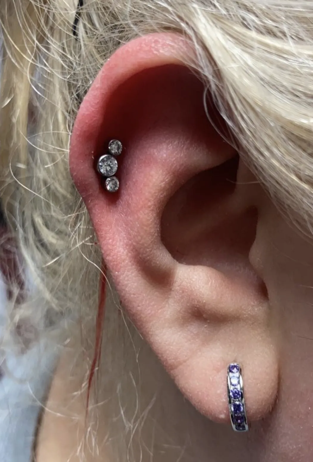 Helix cartilage piercing in Homer glen Illinois