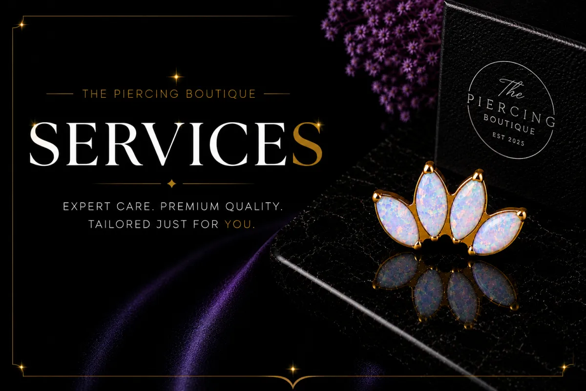 services offered by the piercing boutique homer glen