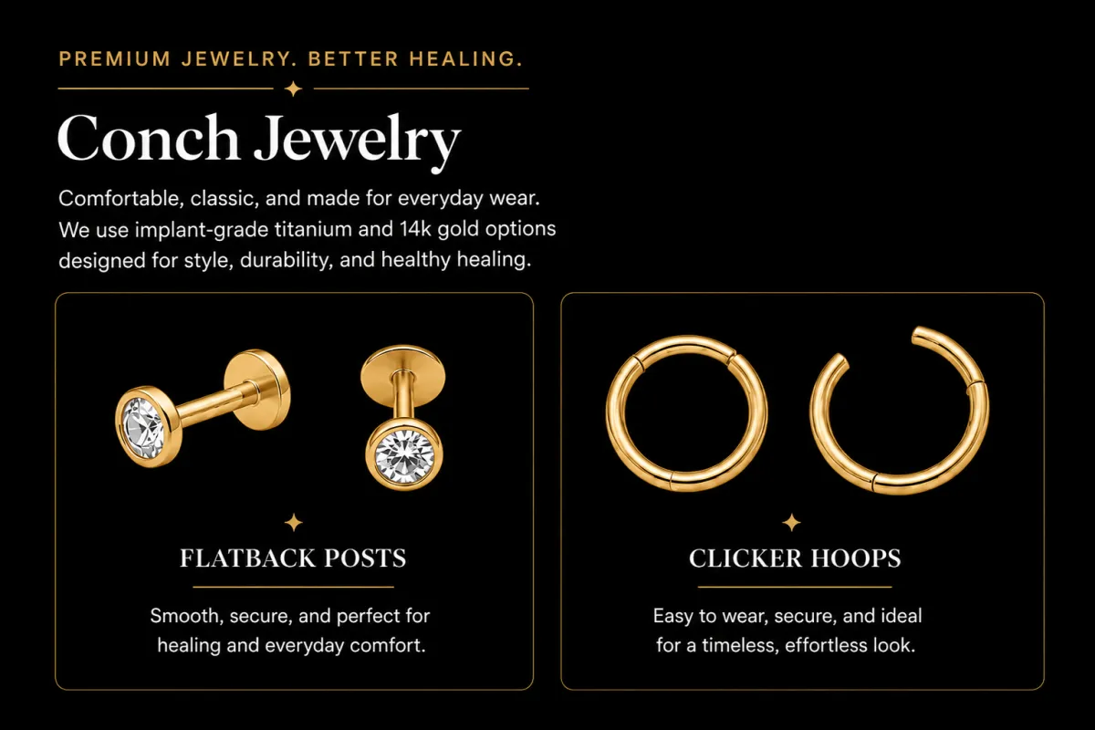 jewelry for conch piercings homer glen