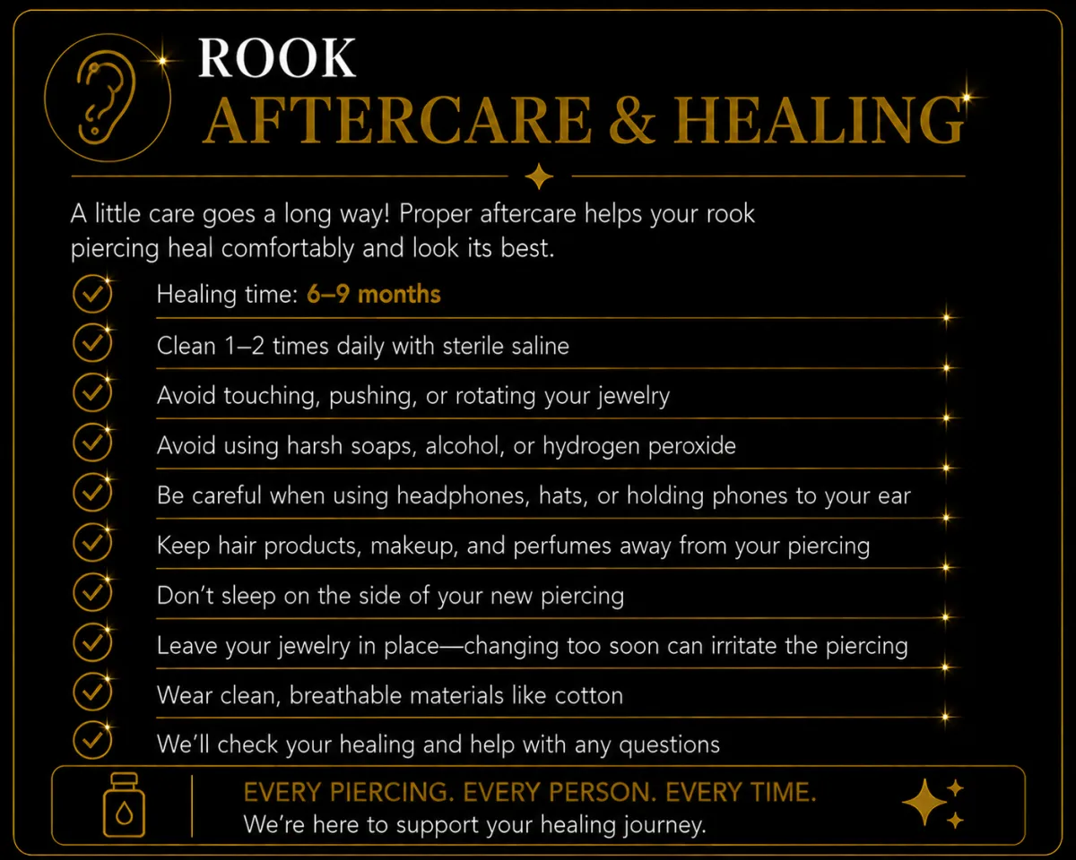 rook piercing aftercare