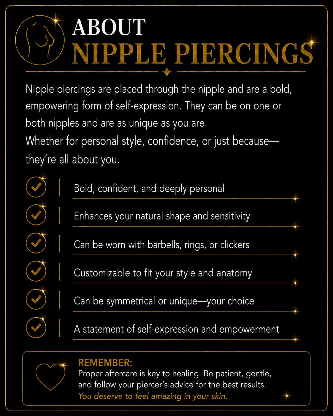 nipple piercing information