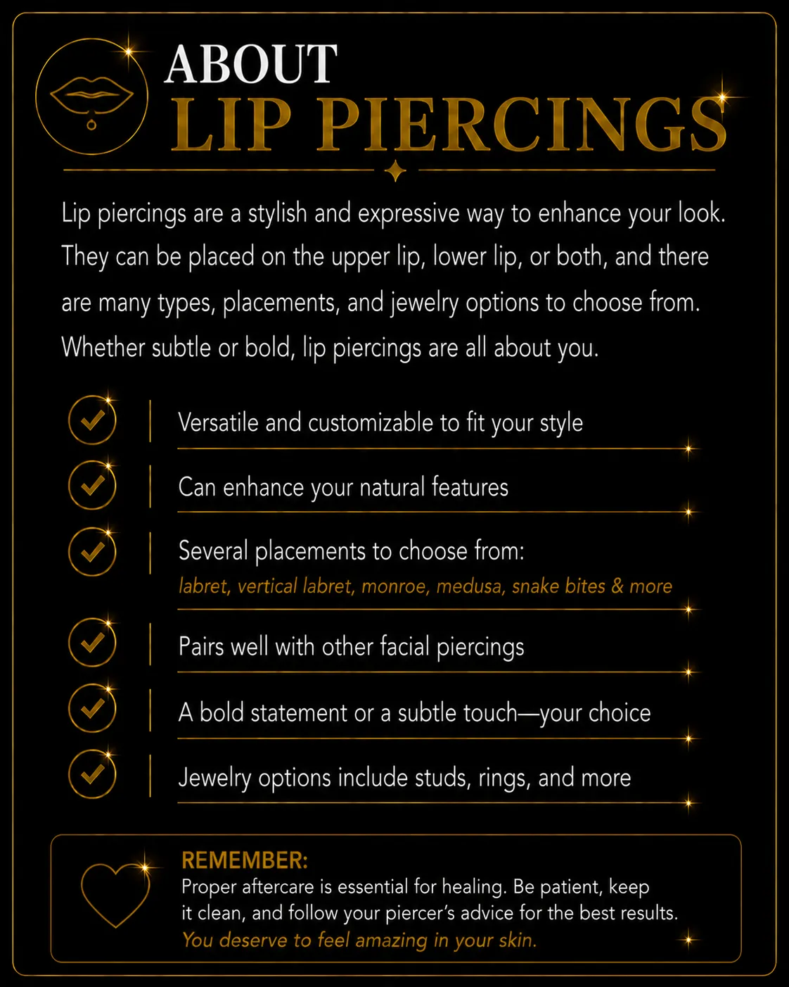 lip piercings homer glen