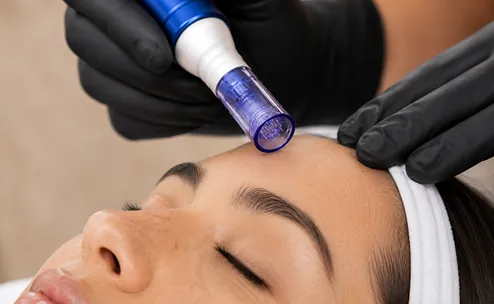 Microneedling At Home V. Professional