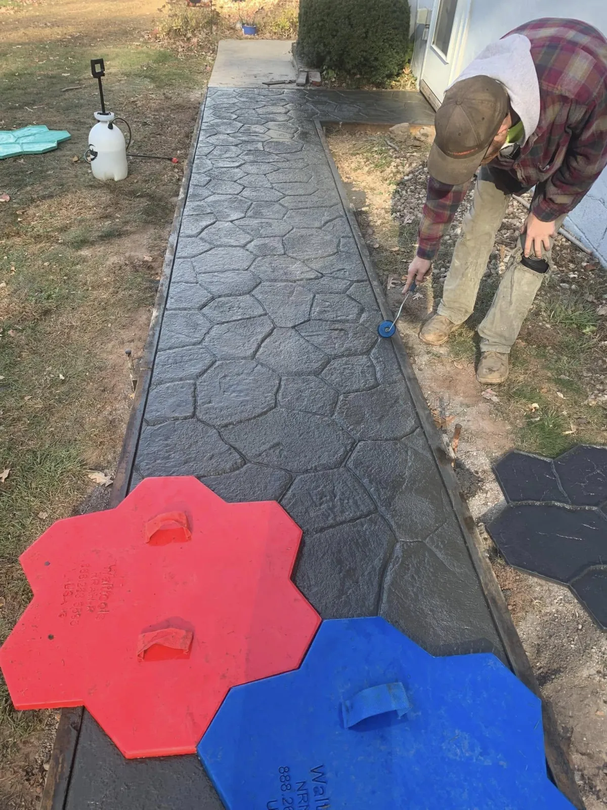 Stamped Concrete Sidewalk