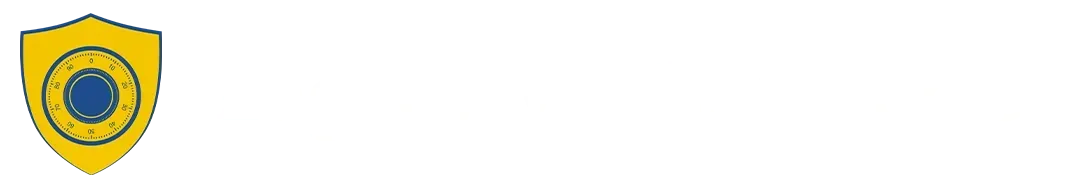 Legacy Vault America logo with gold shield emblem on navy background trusted legacy and vault security services