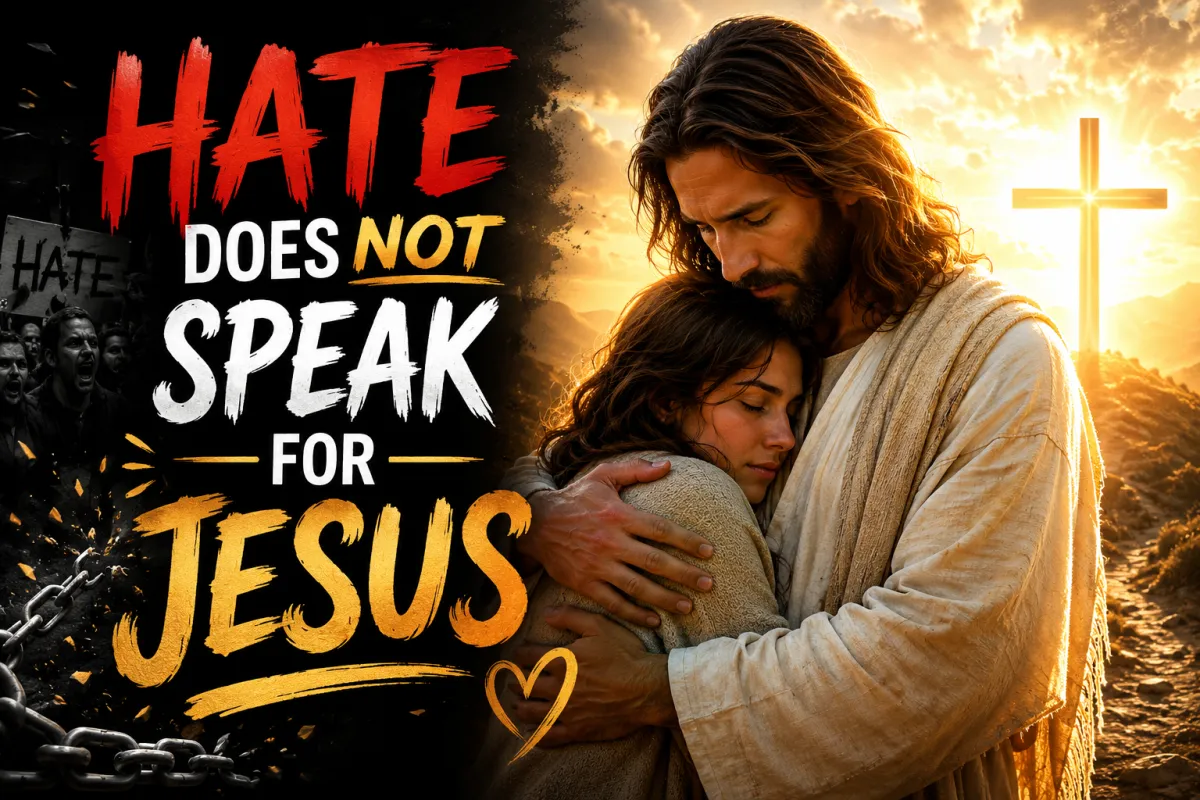 Hate does not speak for Jesus