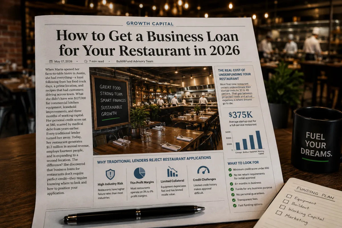 How to Get a Business Loan for Your Restaurant in 2026