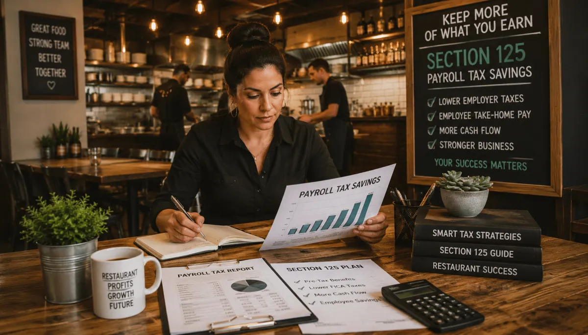 How Restaurant Owners Save on Payroll Taxes: Section 125 Guide