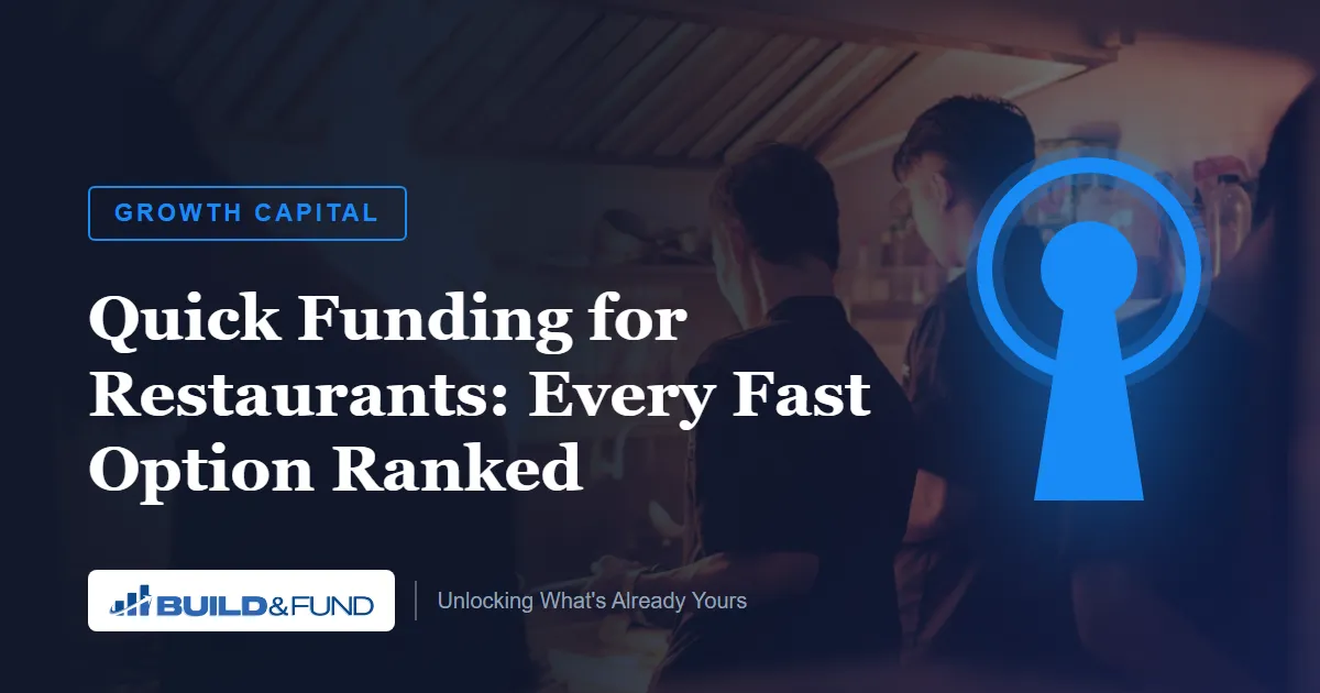 Quick Funding for Restaurants: Every Fast Option Ranked