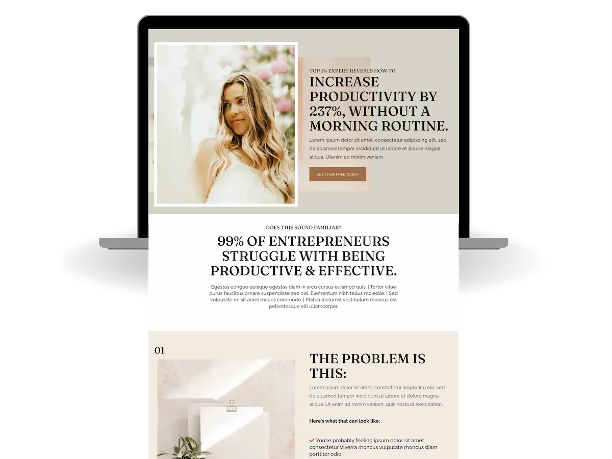 Blaire Ivory marketing funnel collection preview