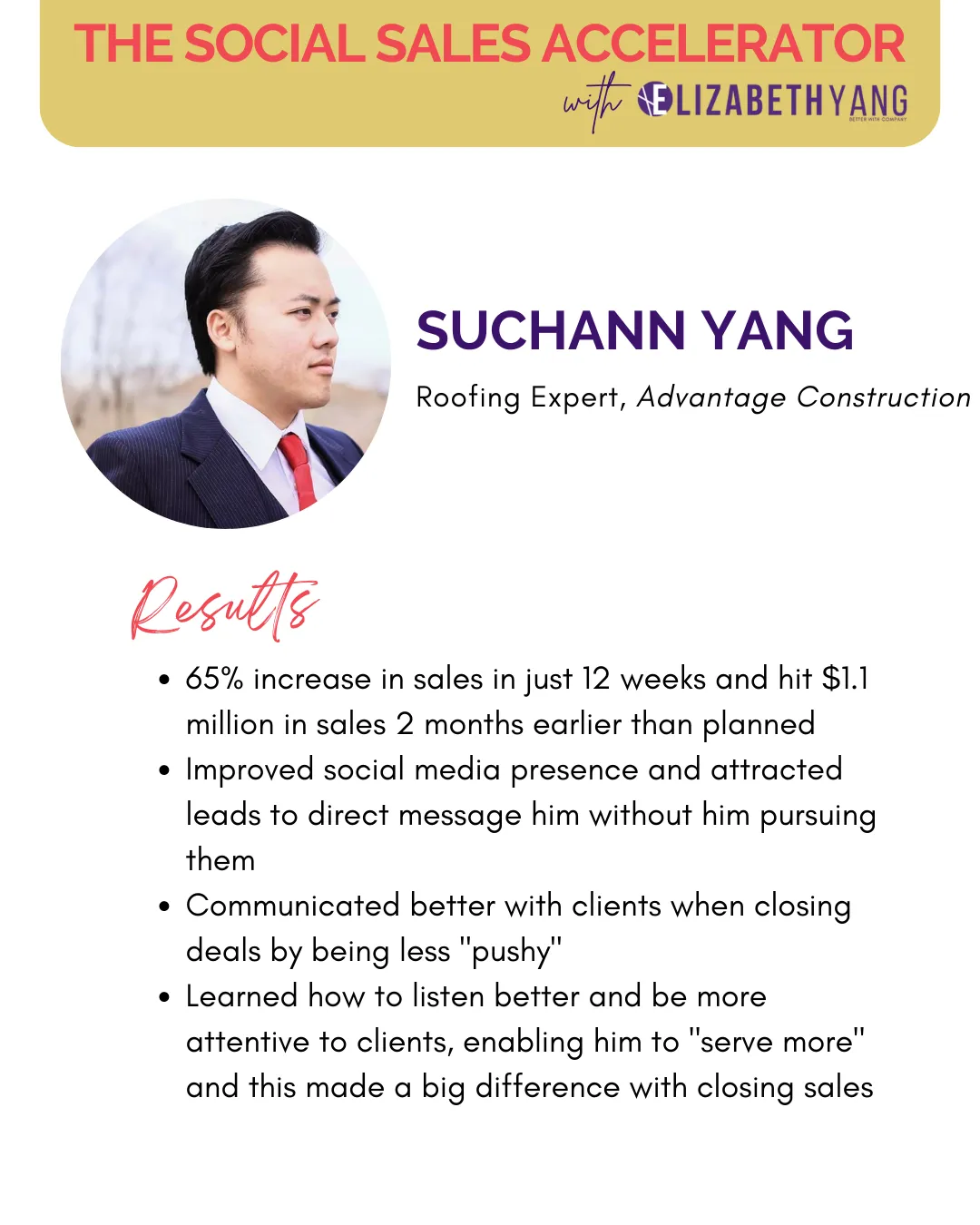 Suchann Yang - Social Sales Accelerator with Elizabeth Yang