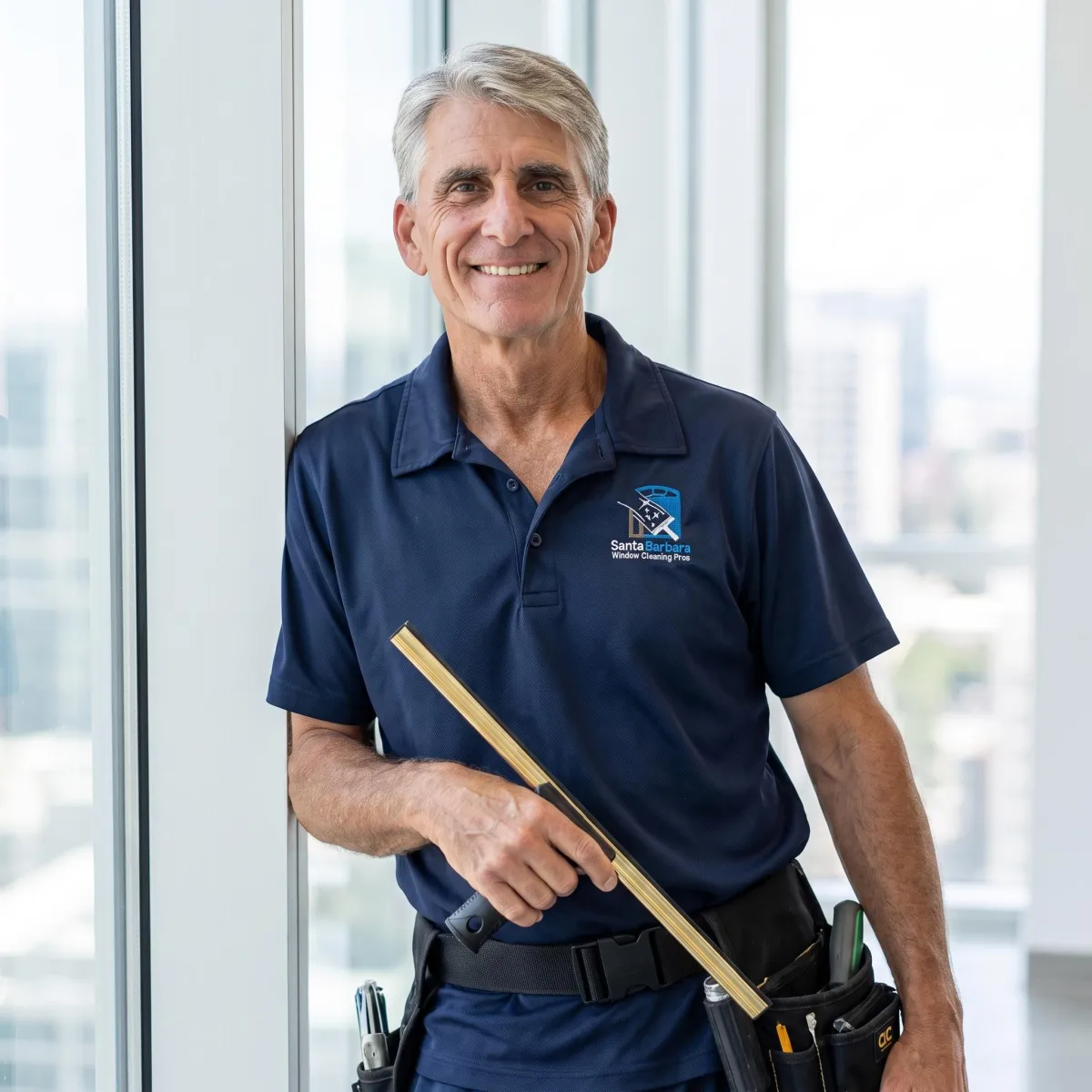 John, the owner and operator of Assets Window Cleaning