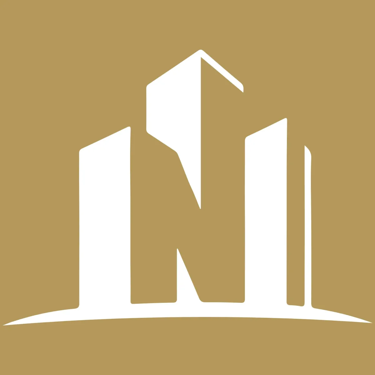 Gold logo of NAVRAJ AIR SYSTEMS with stylized building design on black, representing professional HVAC services in the greater toronto area, gta