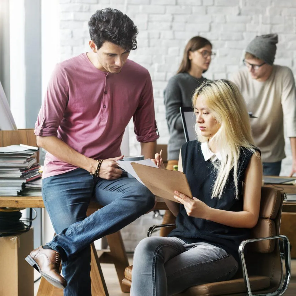 SEO consulting professional reviewing keyword strategy to align content with high-intent search queries