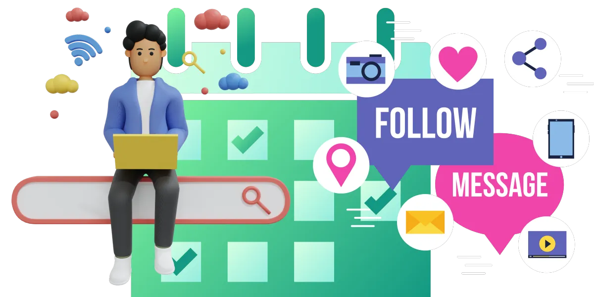 adult care social media planner