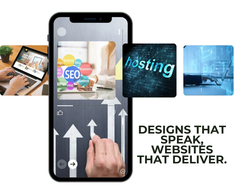 Responsive web design services with reliable hosting plans.