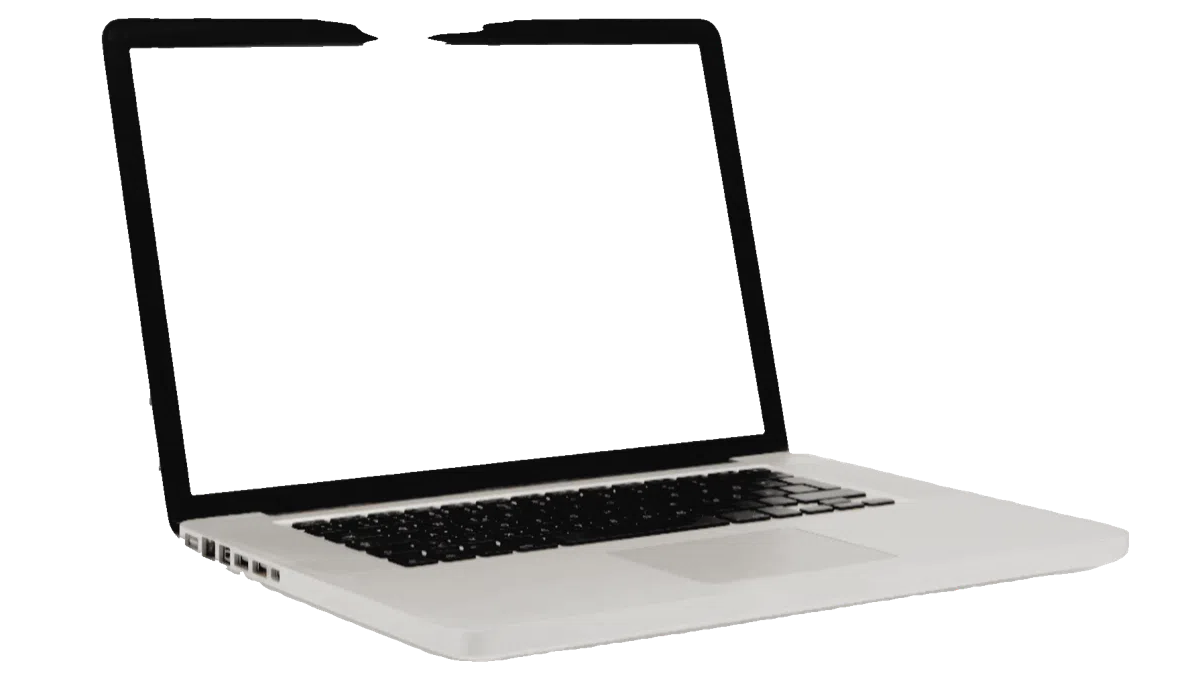 Designer working on wireframe mockup using a laptop