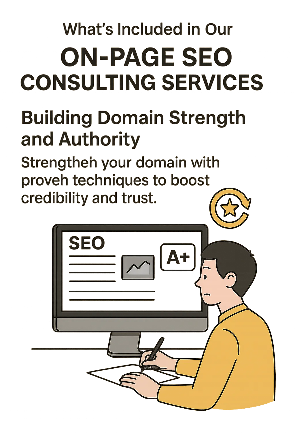 Content creator optimizing blog post for SEO