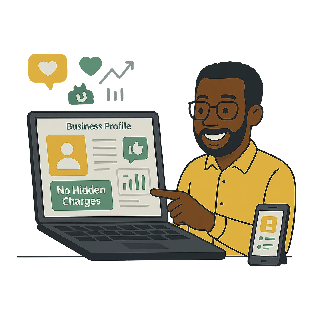 Business owner using the best online reputation management services on a laptop to respond to feedback