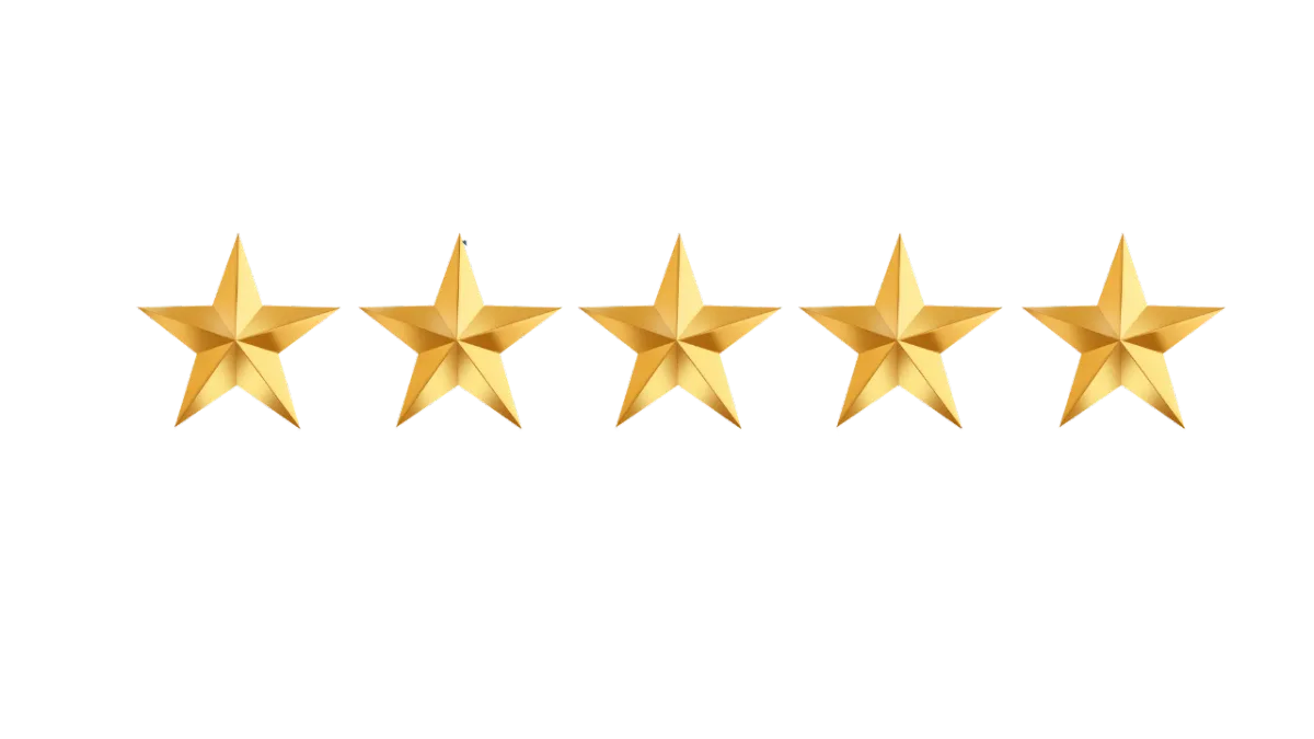 Review section of a custom web design service highlighting consistent four and five-star customer ratings.