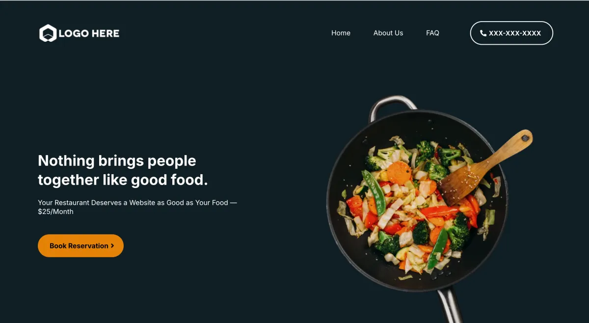 Professional startup website template created with custom web design tools