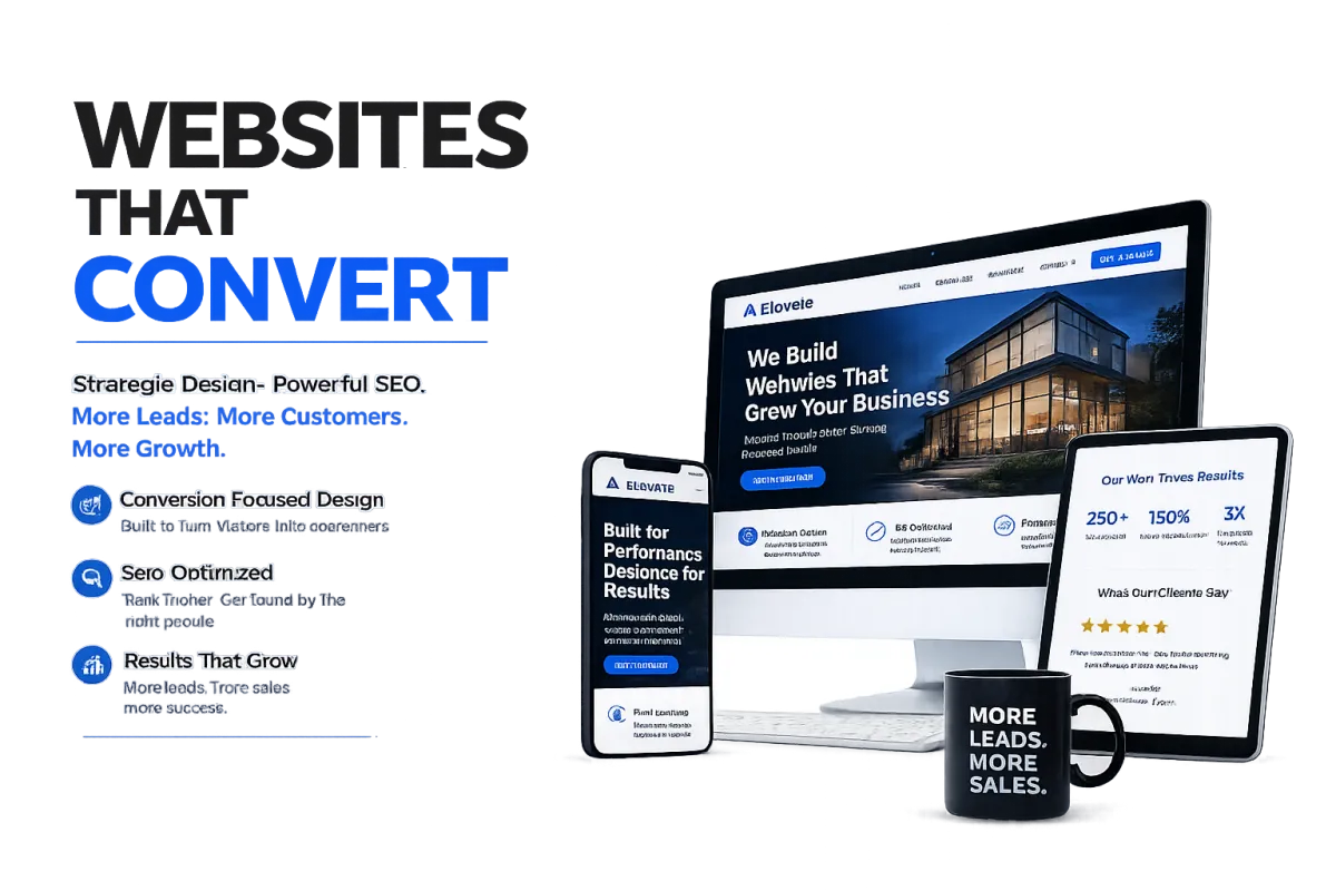 5 star Google reviews management laptop mockup helping local businesses attract loyal customers and increase online trust daily.