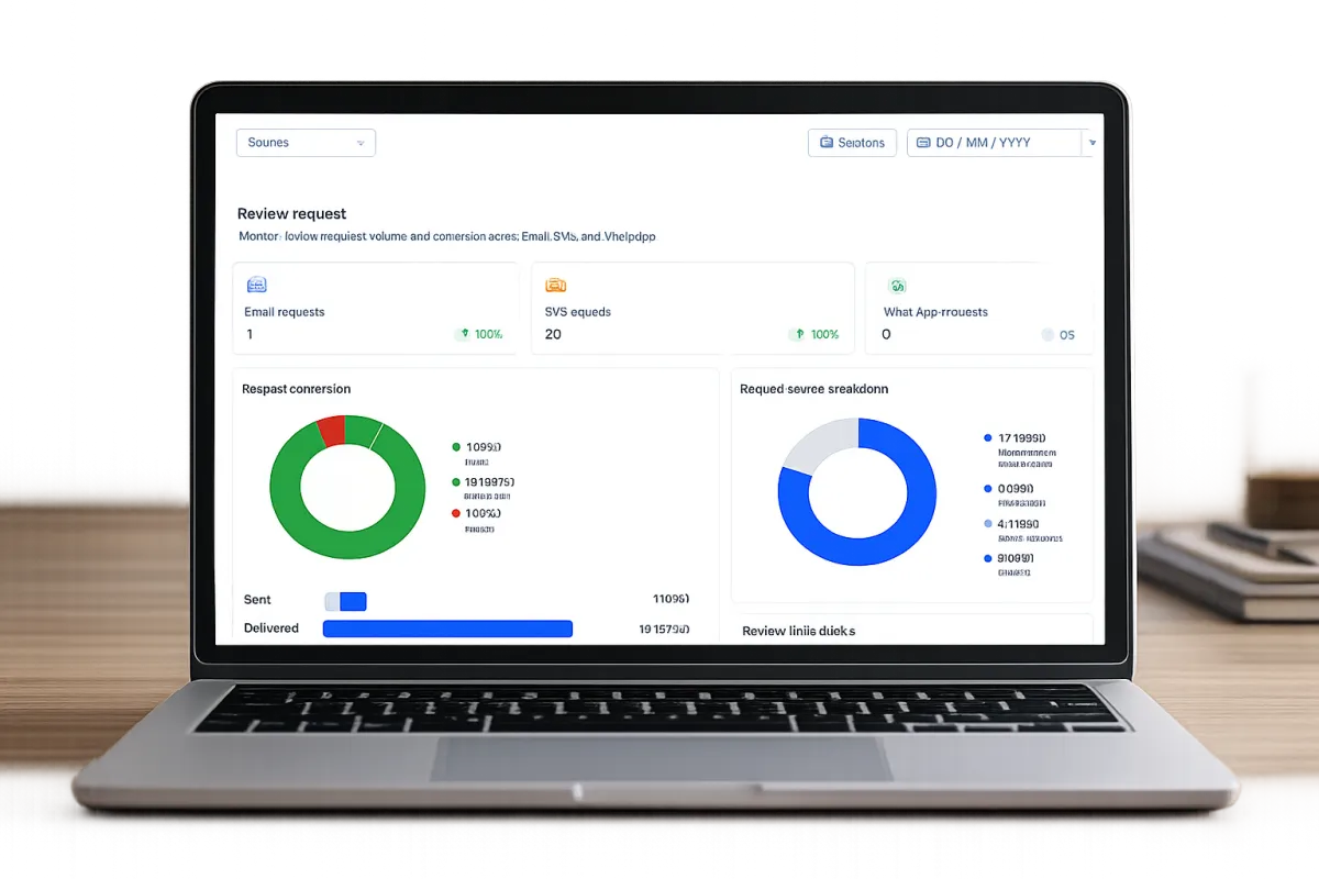 Google review management service helping businesses get 5 star reviews and improve local search rankings.