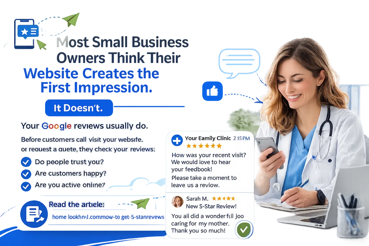 Doctor attracting more patients with Google Business Profile reviews