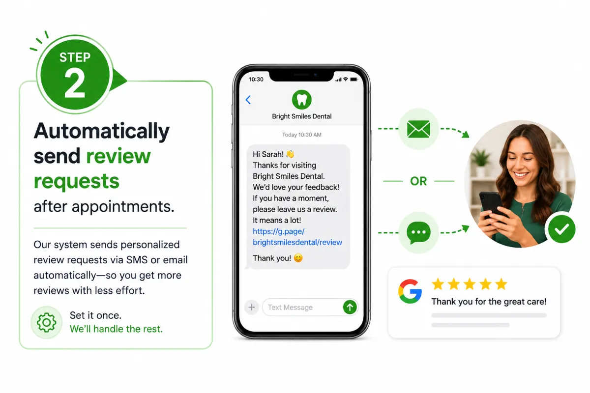 Doctor improving local SEO with Google reviews
