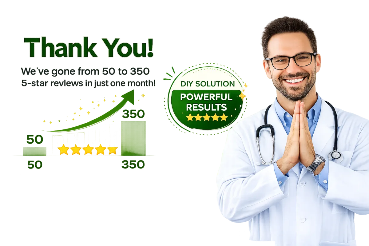 Physician managing patient reviews from one platform