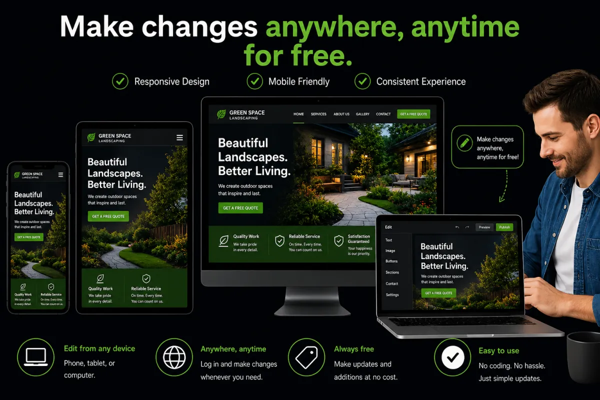 Custom website template designed for business growth.